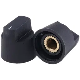 RS PRO 21 mm Black Potentiometer Knob for 6.4 mm Shaft, 4664995-picture-22