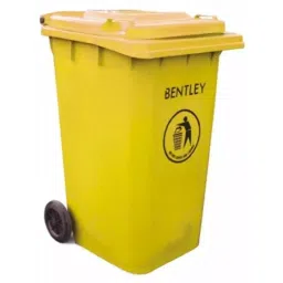 RS PRO 240L Yellow Flip HDPE Waste Bin Model No 7906879-picture-23
