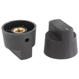 RS PRO 28 mm Black Potentiometer Knob for 6.4 mm Shaft, 4665005-picture-12