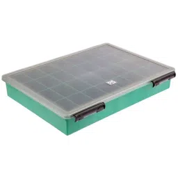 RS PRO 32 Cell Green PP Compartment Box, 57mm x 338mm x 260mm Model No 515603-picture-43