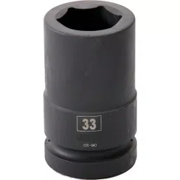 RS PRO 33mm 25.4 mm (1 Inch) Drive Deep Impact Socket Hexagon, 1370938 image 1