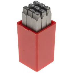 RS PRO 3mm x 9 Piece Engraving Number Punch Set (0 - 8), 8754727 image 1