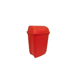 RS PRO 50L Red Flip Plastic Waste Bin Model No 1787699-picture-12