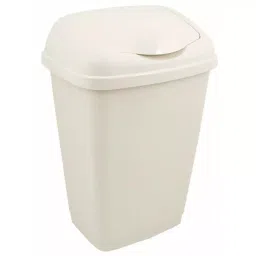 RS PRO 50L White Flip Plastic Waste Bin Model No 3564709-picture-46