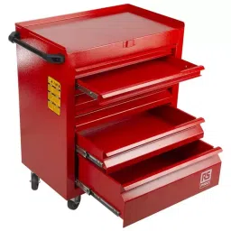 RS PRO 6 drawer Steel WheeledTool Chest, 750mm x 560mm x 350mm Model No 7531595 image 3