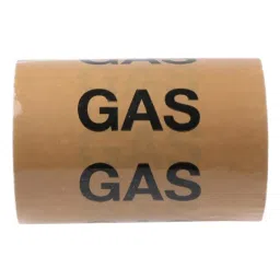 RS PRO Beige PP, Vinyl Pipe Marking Tape, text Gas, Dim.  711615 (1 Roll of 33 m)-picture-29