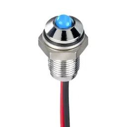 RS PRO Blue Panel Mount Indicator 10.8-13.2V DC, Mounting Hole Size 6 mm, Termination Type Lead Wires, IP Rating IP67, Model No 1713759-picture-11