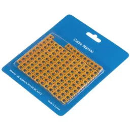 RS PRO Clip On Cable Markers Black on Yellow, 8121234 (Bag of 130 Pcs)-picture-20