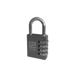 RS PRO Combination Aluminium Combination Padlock, 6 mm Shackle, 40 mm Body Model No 1963970-picture-13