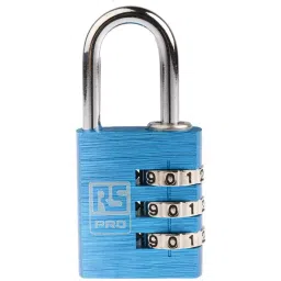 RS PRO Combination Weatherproof Combination Padlock, 5 mm Shackle, 30 mm Body Model No 7816048-picture-48