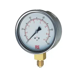 RS PRO G 3/8 Dial Pressure Gauge, Range: 0-100 PSI, 3425755-picture-31
