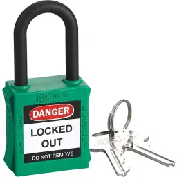 RS PRO Green 1-Lock Nylon Safety Lockout, 6.4 mm Shackle Model No 1963760 (Pack of 6)-image-18