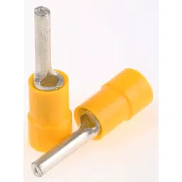 RS PRO Insulated Pin Connector 27 mm Copper 10-12 AWG 6-4 mm² Yellow, 6139665-picture-43
