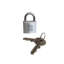 RS PRO Key Aluminium, Stainless Steel Padlock, Keyed Alike, 5mm Shackle, 30mm Body Model No 1958256-picture-24
