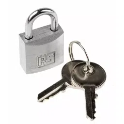 RS PRO Key Weatherproof Aluminium Safety Padlock, 4mm Shackle, 20mm Body Model No 8274408-picture-48