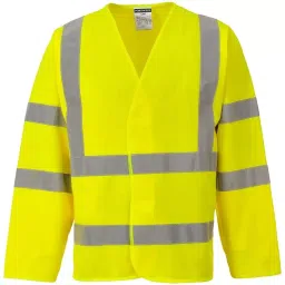 RS PRO L to XL Size Polyester Yellow Unisex Hi Vis Jacket Model No 1248198-picture-24