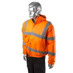 RS PRO Orange Men Hi Vis Bomber Jacket, L Model No 9185961-picture-10