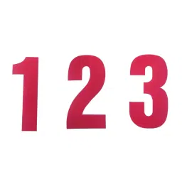 RS PRO Red Self Adhesive Numbers, 50mm Character Height Model No 4000802 (Each of 1 Kit)-picture-31