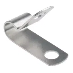 RS PRO Silver Aluminium Cable Clip 6.4 mm Max. Bundle, 1720823 (Bag of 100 pcs) image 1