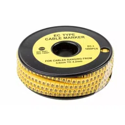 RS PRO Slide On Cable Markers Black on Yellow 3-4.2 mm, 8120828-picture-28