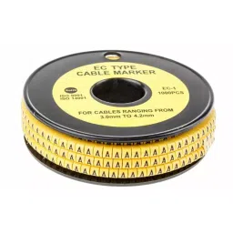 RS PRO Slide On Cable Markers Black on Yellow 3-4.2 mm, 8120830-picture-38