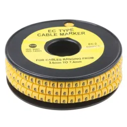 RS PRO Slide On Cable Markers Black on Yellow 3.6-7.4 mm, 8120953-picture-33