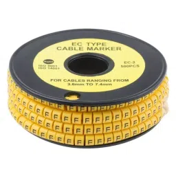 RS PRO Slide On Cable Markers Black on Yellow 3.6-7.4 mm, 8120981-picture-46