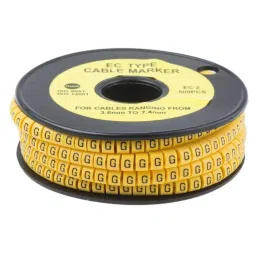 RS PRO Slide On Cable Markers Black on Yellow 3.6-7.4 mm, 8120985-picture-30