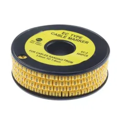 RS PRO Slide On Cable Markers Black on Yellow 3.6-7.4 mm, 8121063-picture-18