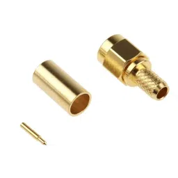 RS PRO SMA Connector Plug 50 Ω Straight Cable Mount RG58A, 5463204-image-2