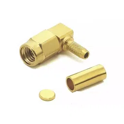 RS PRO SSMA Connector Plug 50 Ω Right Angle Cable Mount, 1707003-image-1