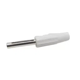 RS PRO White Male Banana Connectors - Solder Termination, 50 V, 10 A, 2121223 image 1