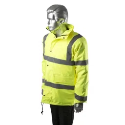 RS PRO XL Size Polyester Yellow Men Hi Vis Traffic Jacket Model No 9185936-picture-16