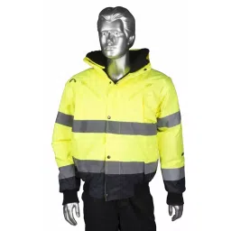 RS PRO XXL Size Polyester Yellow Men Hi Vis Bomber Jacket Model No 9185995-picture-17