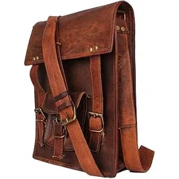 rsn Leather Bags Full Flap Crossbody Satchel Laptop Messenger Bag For Man, Boys And Woman'S, Gilrls-picture-14