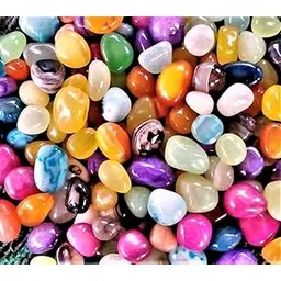 RSP HOME DECOR Decorative Polished Gemstone Pebbles Mix – Multi Color Stones for Aquarium, Garden, Vase Fillers & Home Decoration 450grams-image-21