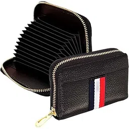 rts New Imported Stylish 12 Slot PU Leather Credit/Debit/ATM/Visiting/Business Zipper Card Holder Case Wallet for Unisex/Men & Women RFID Blocking Protected with Money Coin Purse Festive Valentines-picture-20