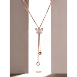 Rubans 18K Rose Gold-Plated Necklace image 2
