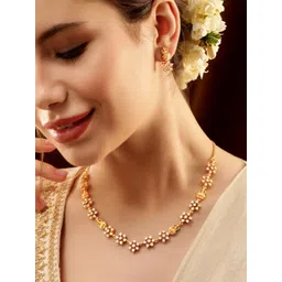Rubans Gold-Plated AD Stone Jewellery Set-picture-33