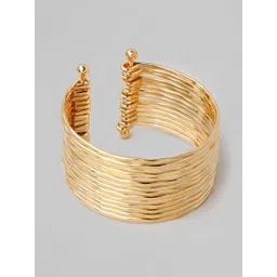 Rubans Gold-Plated Handcrafted Cuff Bracelet-picture-25