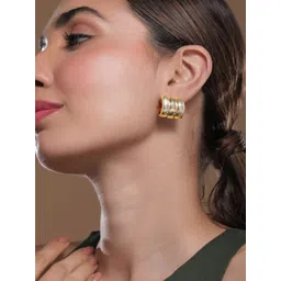 Rubans Gold Plated Waterproof Demi-Fine Classic Studs Earrings image 1