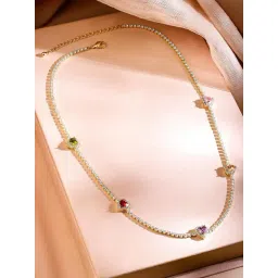 Rubans Gold-Tone Plated Multi Necklace for Women-image-49