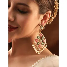 Rubans Gold-Tone Plated Multicolor Earrings for Women-image-33