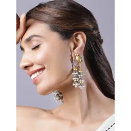 Rubans Rhodium Plated White Earrings for Women-picture-20