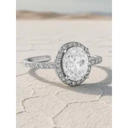 Rubans Rhodium Plated White Ring for Women-picture-21