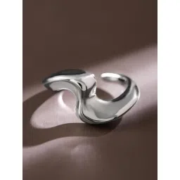 Rubans Rhodium Plated White Ring for Women-picture-23