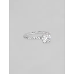 Rubans Rhodium Plated White Ring for Women-picture-17
