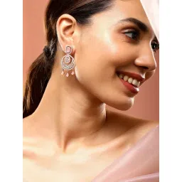 Rubans Rose Gold Tone Plated Earrings for Women-picture-12