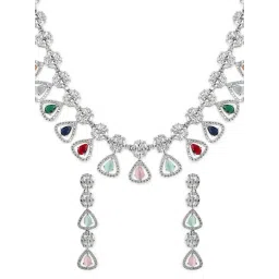 Rubans Silver Plated Multicolor Set for Women image 4
