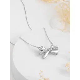 Rubans Silver Plated Pendant for Women-picture-26